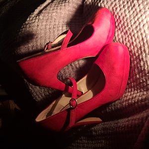 Sexy Red suede stilettos